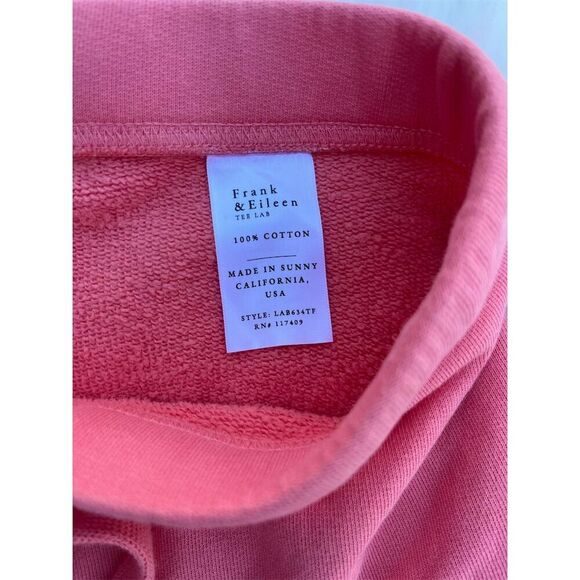 🆕 Frank & Eileen Women's Catherine Sweatpants Size S Pink Casual Raw Hem - Picture 6 of 11